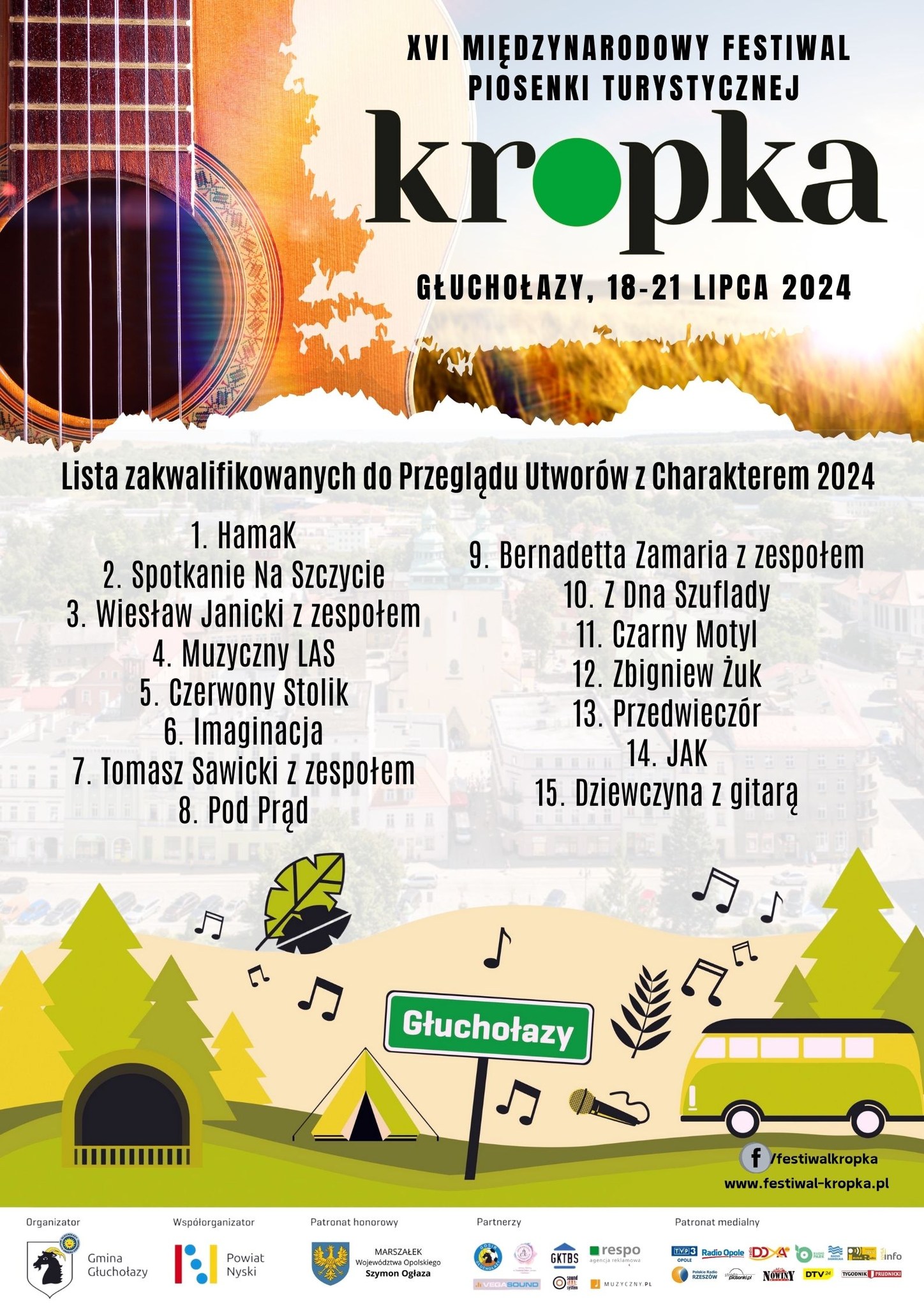 XVI Międzynarodowy Festiwal Piosenki Turystycznej Kropka - Głuchołazy