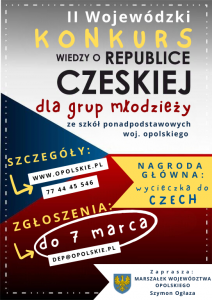 II Wojewódzki Konkurs Wiedzy o Republice Czeskiej