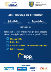 Seminarium „EFS+:Innowacje dla przyszłości – 18 marca 2025 r.